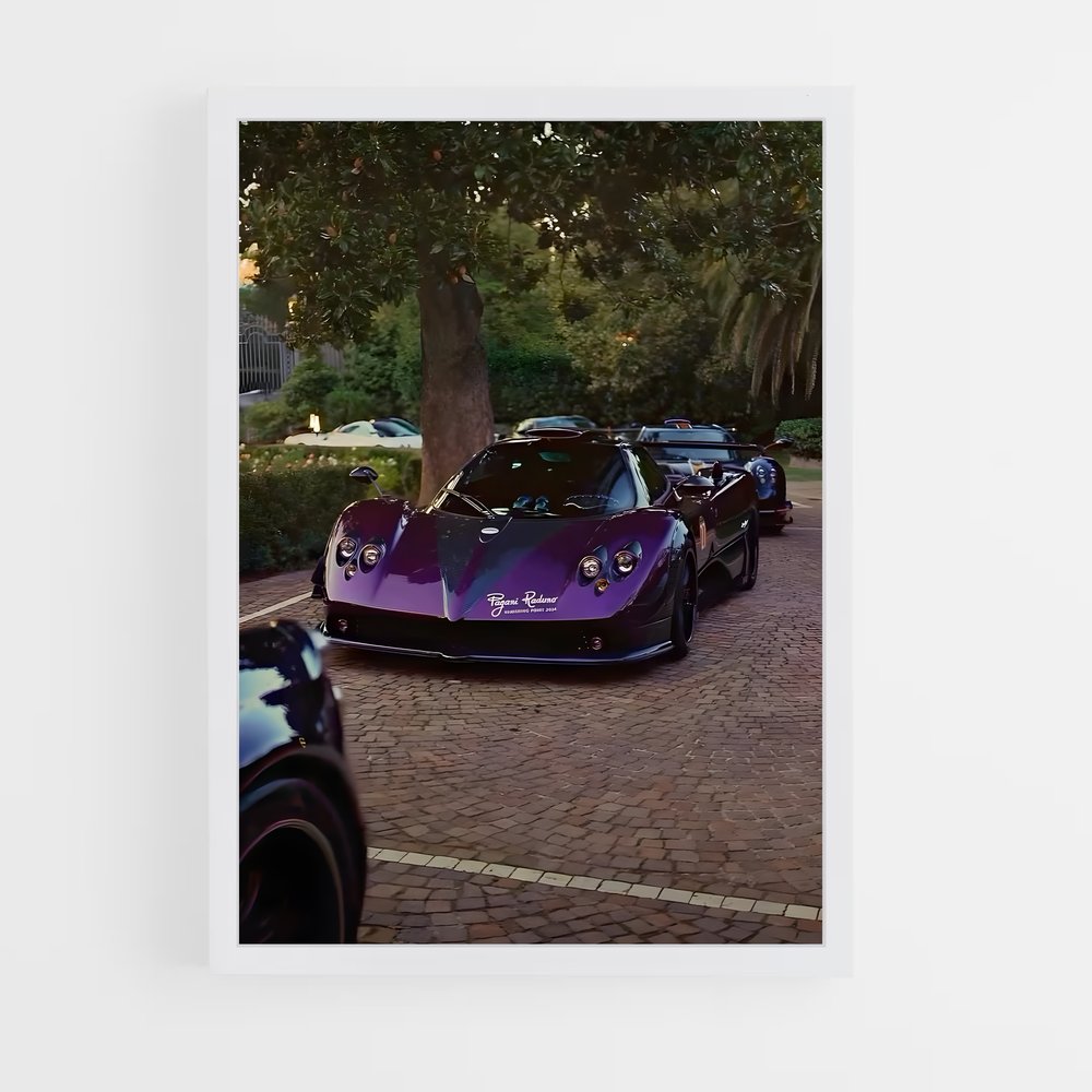 Poster Zonda 760 Supercar – affiche Pagani (vue 3)